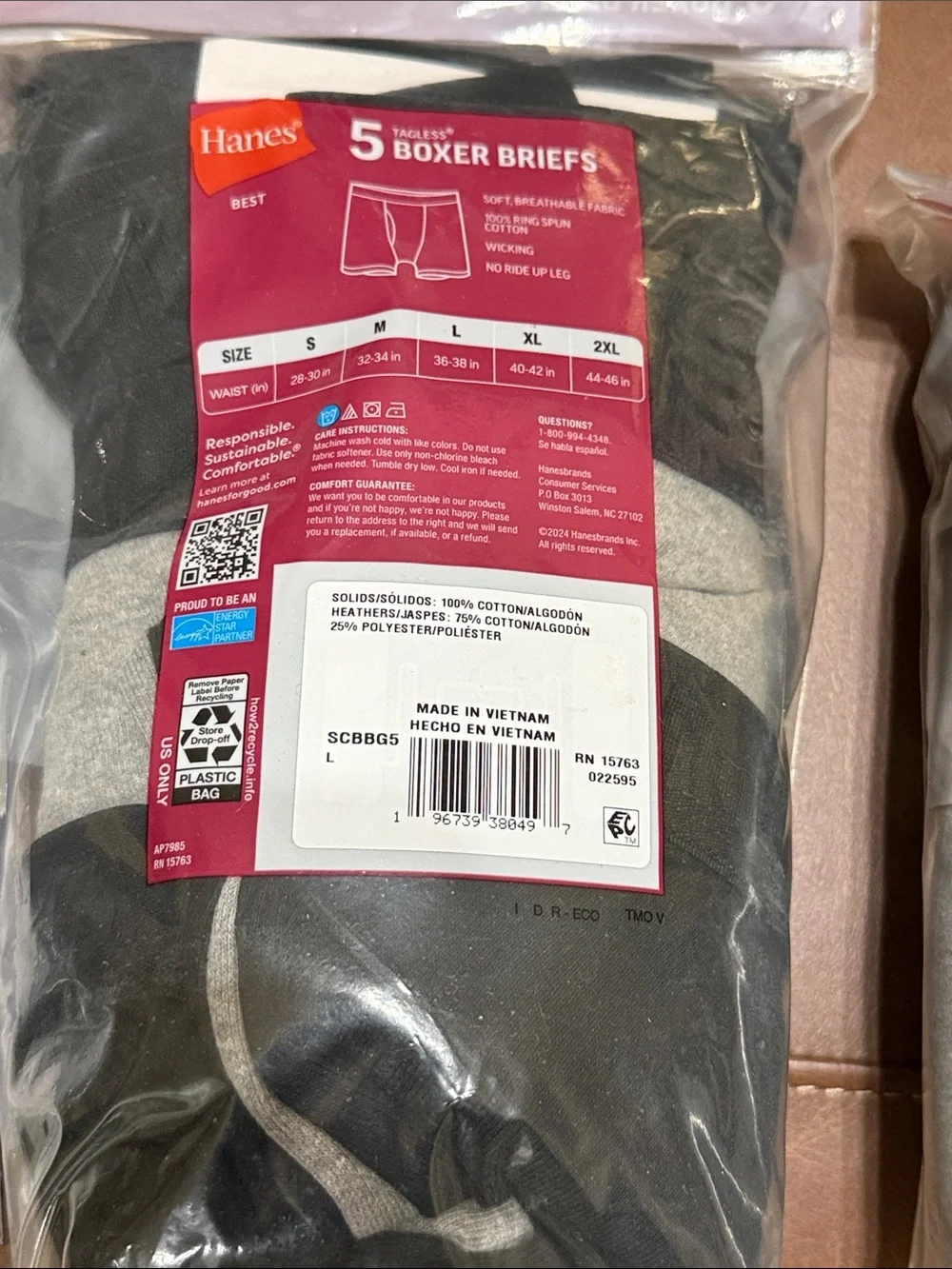 Hanes xl blue